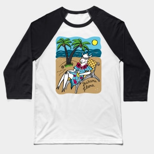 Bahama Llama design Baseball T-Shirt